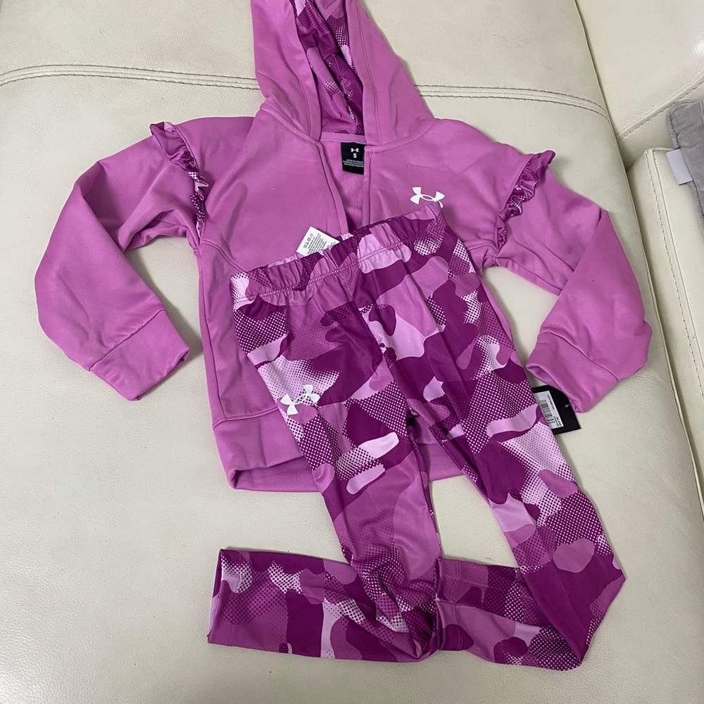 Under Armour pink camouflage cute legging warm set 7235 - Picture 6 of 6
